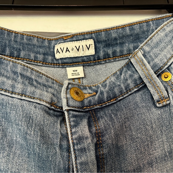 ava & viv mom jeans size 16w - Picture 2 of 3